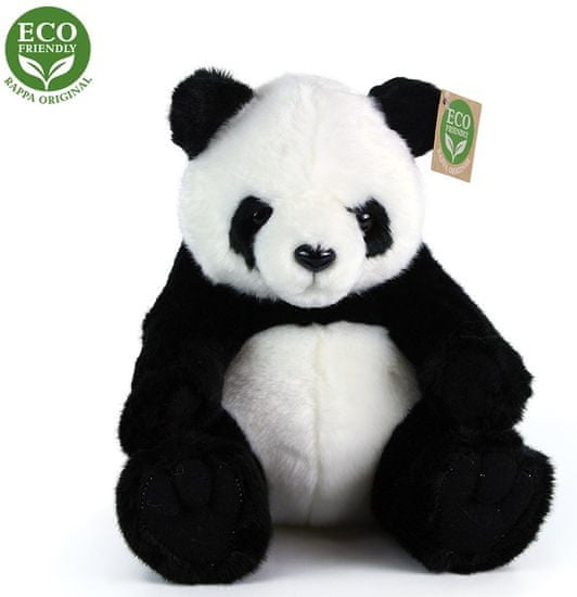 Rappa Plüss ülő panda, 20 cm, ECO-FRIENDLY