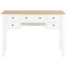 shumee 280069 Writing Desk White 109,5x45x77,5 cm Wood