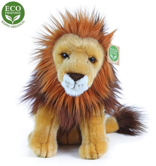 Rappa Plüss ülő oroszlán, 25 cm, ECO-FRIENDLY