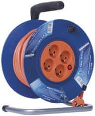 EMOS PVC hosszabbító kábel dobon - 4 aljzat, 25 m, 1,5 mm2 1908042501
