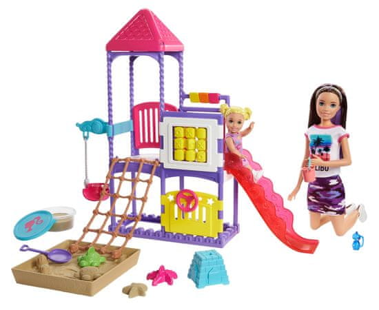 Mattel Barbie Játszótéri bébiszitter Játszókészlet