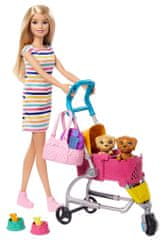 Mattel Barbie baba sétáló kutyussal