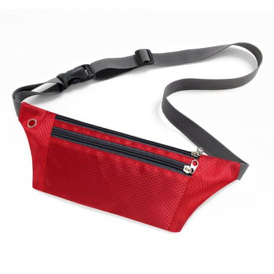MG Ultimate Running Belt futó öv fülhallgató kimenettel, piros