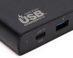 MAX Multifunkciós töltő 90W 4 kimenettel (1x USB-C PowerDelivery + 3x USB-A QC 3.0)