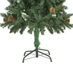 Greatstore műkarácsonyfa LED-ekkel és gömbökkel 150 cm