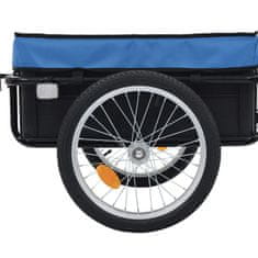shumee kék acél kerékpár-utánfutó/kézi kocsi 155 x 60 x 83 cm
