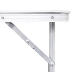 shumee Összecsukható Állítható Alumínium Kemping asztal 180 x 60 cm