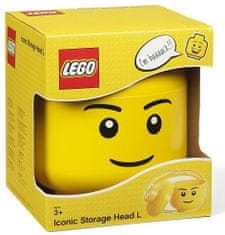 LEGO Tárolófej (L méret) - fiú