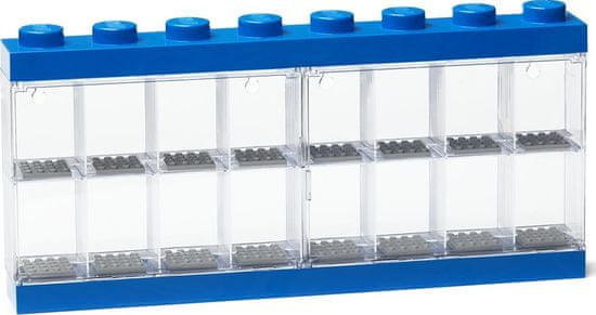 LEGO Gyűjtő szekrény 16 figura számára - kék