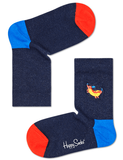 Happy Socks gyermek zokni Kids Hot Dog Dog Embroidery Sock