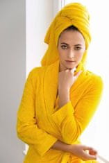 Möve Női frottír fürdőköpeny BATH & BEAUTY E-vitaminnal, sárga, 40+