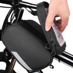 MG Bike Front Storage Frame kerékpár táska 6.5'' 1.5L, fekete