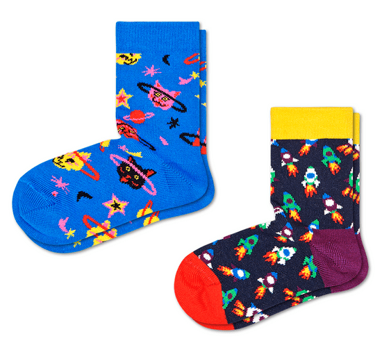 Happy Socks gyermek zokni 2-pack Kids Space Cat Sock