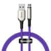 Zinc mágneses kábel USB / Micro USB 2A 1m, lila