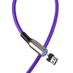 BASEUS Zinc mágneses kábel USB / Micro USB 2A 1m, lila
