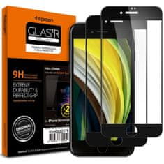 Spigen Full Cover 2-pack üvegfólia iPhone 7/8/SE 2020, fekete