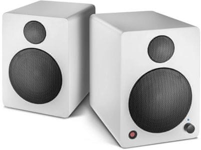 elegáns hangfal wavemaster cube mini neo rms teljesítmény 36 w Bluetooth 2.1 tartomány 10 m-es csatlakozás audiokábellel is öko stand-by üzemmód energiatakarékos mód távirányító hangerőszabályzó bemenet basszus  magas hangok basszus reflex kialakítás