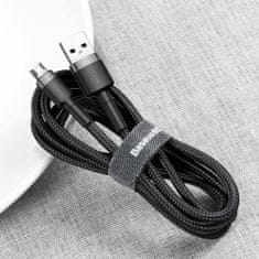 BASEUS Cafule kábel USB / Micro USB QC 3.0 2.4A 1m, fekete/szürke