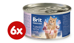 Brit Premium by Nature Turkey with Liver 6x200 g