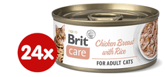 Brit Care Cat Chicken Breast with Rice 24x70 g