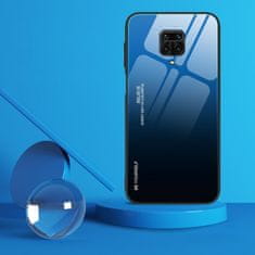 MG Gradient Glass műanyag tok Huawei P40 Lite, fekete/kék