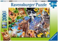 Ravensburger Puzzle 129027 Vicces mezőgazdasági állatok 200 darab