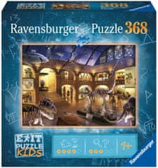 Ravensburger Puzzle 129256 Exit KIDS: Éjszaka a múzeumban 368 darabos