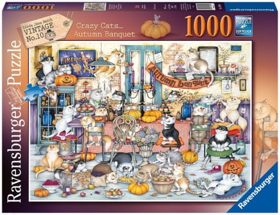 Ravensburger Bolondos macskák, őszi lakoma 1000 darabos puzzle 165094