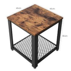 Artenat Összecsukható asztal Ales, 55 cm, barna