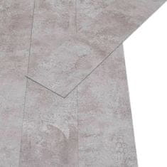 Greatstore földszürke 2 mm-es öntapadó PVC padlóburkoló lapok 5,21 m²