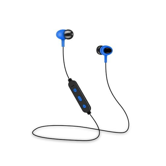 setty. Sport vezeték nélküli Bluetooth fülbe helyezhető fejhallgató, kék GSM099292