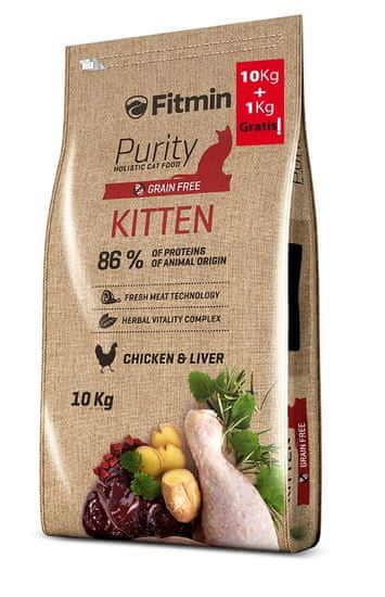 Fitmin cat Purity Kitten 10 kg + 1 kg