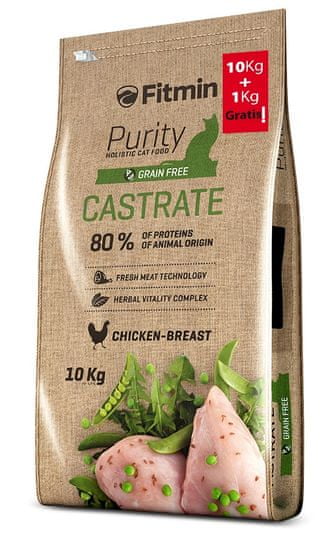 Fitmin cat Purity Castrate 10 kg + 1 kg