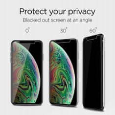 Spigen Alm Glass.Tr Privacy üvegfólia iPhone 11 / XR