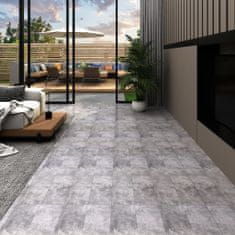 Greatstore 146559 PVC Flooring Planks 5,02 m² 2 mm Self-adhesive Cement Brown