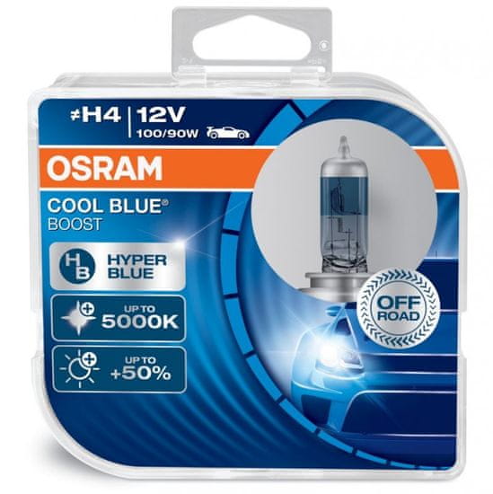 Osram Cool Blue Boost H4 12V 12V 100/90W 62193CBB-HCB - 2KS