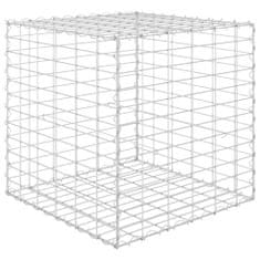 shumee kocka alakú acélhuzal gabion magaságyás 60 x 60 x 60 cm