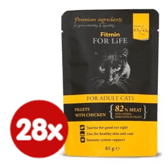 Fitmin Cat pouch adult chicken 28x85 g