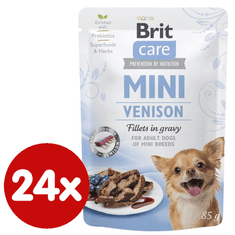 Brit Care Mini Venison fillets in gravy 24 x 85 g