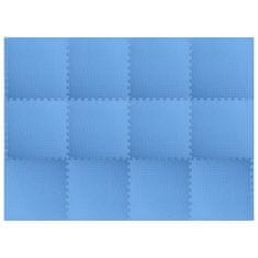 shumee 12 db kék EVA habszivacs padlószőnyeg 4,32 ㎡