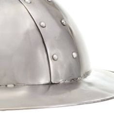 Greatstore ezüstszínű antik középkori lovagi acélsisak LARP másolat