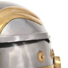 Vidaxl ezüstszínű antik római harcos acélsisak LARP másolat 286210