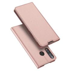 Dux Ducis Skin Pro bőr könyvtok Huawei P40 Lite E, rózsaszín