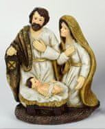 Karácsonyi betlehemi jelenet, 15 cm, polirezin, 2. típus