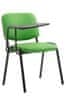 Dekan szék dönthető asztallal, zöld