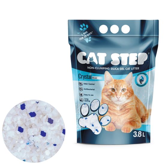 CAT STEP Crystal Blue szilikátalom, 1,67 kg