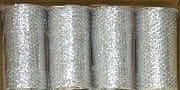 DUE ESSE 4 darab dekorációs ezüst hálós szalag készlet 11,5 × 450 cm