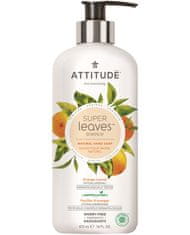 Attitude Szuper levelek Természetes kézi szappan méregtelenítő hatással - narancslevél, 473 ml