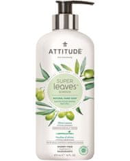 Attitude Szuper levelek Természetes kézi szappan méregtelenítő hatással - olívalevél, 473 ml