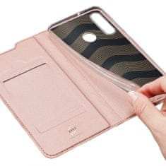 Dux Ducis Skin Pro bőr könyvtok Huawei Y6p, rózsaszín